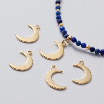 Zawieszka księżyc AG925 złoty 16mm