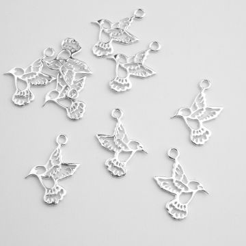 Srebrna zawieszka ptaszek ażurowy AG925 19,5mm