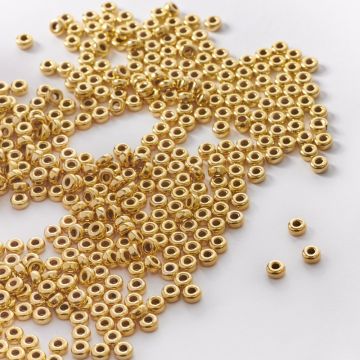 Przekładka oponka gładka GOLDFILLED AU585 złoty 3mm