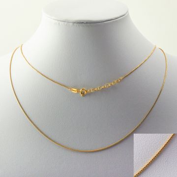 Łańcuszek żmijka GODLFILLED z zapięciem 45cm 0,8mm