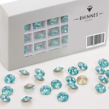 Rhinnes rivoli turquise 10mm