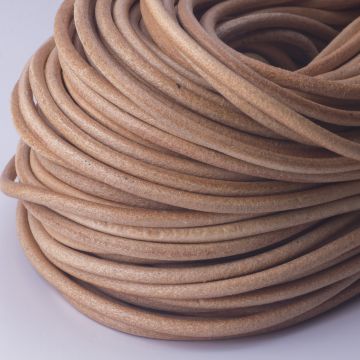 Rzemień naturalny lakierowany 5mm