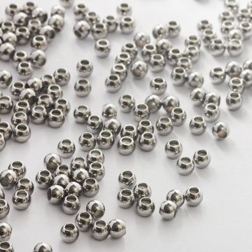 Stoper do bransoletek ze stali chirurgicznej w kolorze srebrnym 4mm