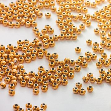 Kulki ze stali chirurgicznej w kolorze złotym 3mm PVD