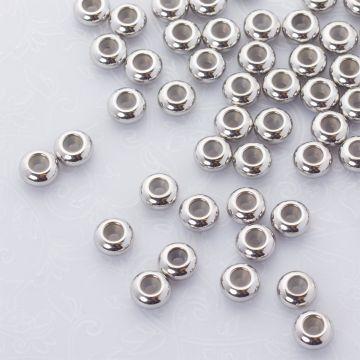 Zapięcie stoper z silikonem ze stali chirurgicznej 8mm