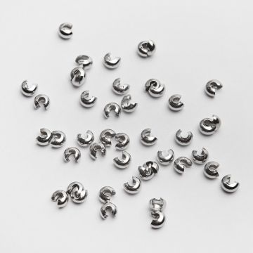 Crimp cover ze stali chirurgicznej w kolorze srebrnym 3mm