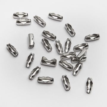 Zapięcie do łańcuszków kulkowych w kolorze srebrnym 2,4mm