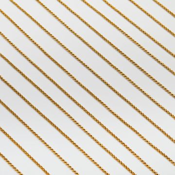 Łańcuszek rolo gruby ze stali chirurgicznej w kolorze złotym 2,4mm