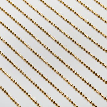 Łańcuszek bulion kulki ze stali chirurgicznej w kolorze złotym 3mm