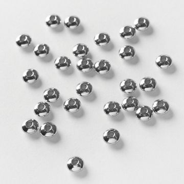 Przekładka ze stali chirurgicznej dysk w kolorze srebrnym 5mm