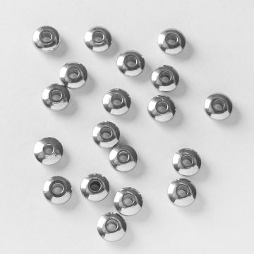 Przekładka ze stali chirurgicznej dysk w kolorze srebrnym 8mm