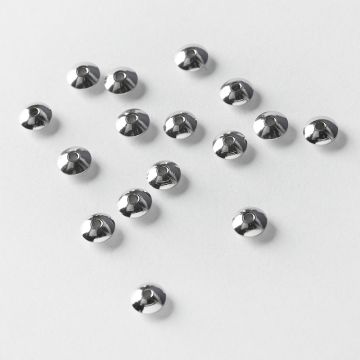 Przekładka ze stali chirurgicznej dysk w kolorze srebrnym 6mm