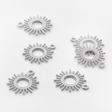 Zawieszka ze stali chirurgicznej słoneczko z promieniami 17,5mm