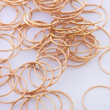 Baza geometryczna ze stali chirurgicznej koło 20mm w kolorze złotym