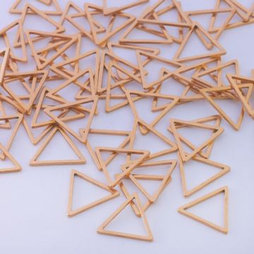 Baza geometryczna ze stali chirurgicznej trójkąt w kolorze złotym 11mm