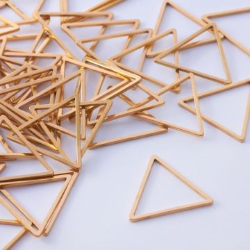 Baza geometryczna ze stali chirurgicznej trójkąt w kolorze złotym 14mm