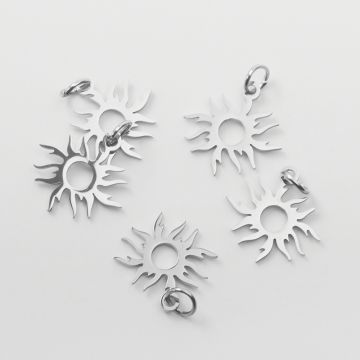 Zawieszka ze stali chirurgicznej słoneczko wycięte 13mm