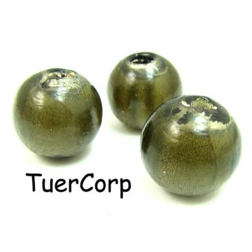 Szkło weneckie kulka czarny diament 16mm