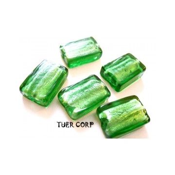 Szkło weneckie prostokąt oliwkowy 12x18mm