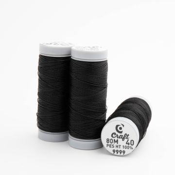 Nić craft do beadingu nr 40 black