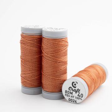 Nić craft do beadingu nr 40 rusty