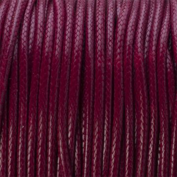 Sznurek powlekany bordowy 2mm