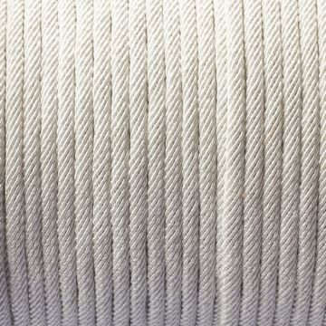 Sznurek pleciony 4mm platynowy