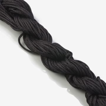 Sznurek do makramy czarny 1,2 mm