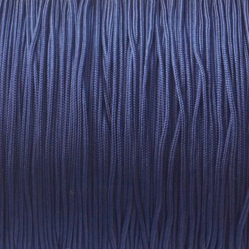 Sznurek pleciony do makramy granatowy 1mm