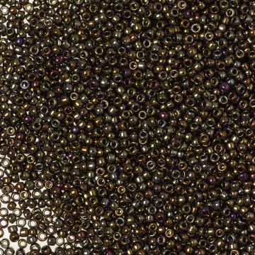 Koraliki TOHO Round 15/0 Metallic Iris Brown