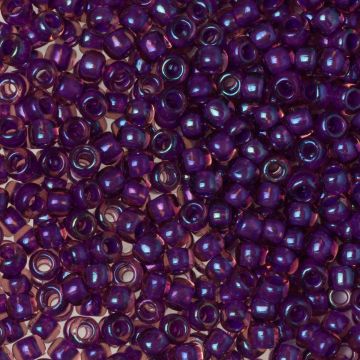 Koraliki TOHO Round 6/0 Inside-Color Rainbow Rosaline/Opaque Purple Lined