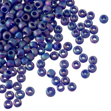Koraliki TOHO Round 8/0 Trans-Rainbow-Frosted Cobalt Koraliki TOHO Round 8/0 Trans-Rainbow-Frosted Cobalt