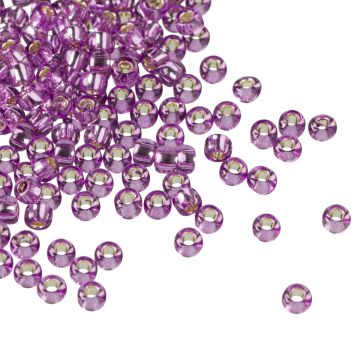 Koraliki TOHO Round 8/0 Silver-Lined Lt Grape Koraliki TOHO Round 8/0 Silver-Lined Lt Grape