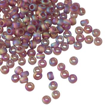 Koraliki TOHO Round 8/0 Trans-Rainbow-Frosted Med Amethyst