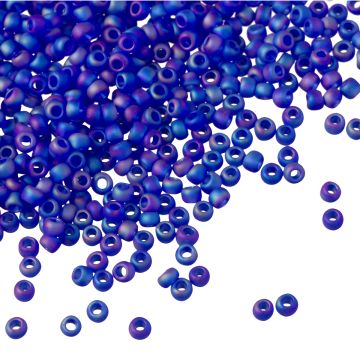 Koraliki TOHO Round 11/0 Trans-Rainbow-Frosted Dark Sapphire Koraliki TOHO Round 11/0 Trans-Rainbow-Frosted Dark Sapphire