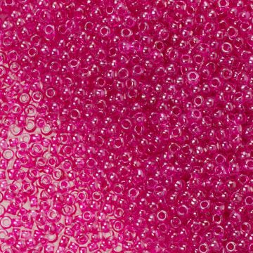 Koraliki TOHO Round 11/0 Inside-Color Crystal/Fuschia Lined