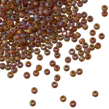 Koraliki TOHO Round 11/0 Trans-Rainbow-Frosted Smoky Topaz Koraliki TOHO Round 11/0 Trans-Rainbow-Frosted Smoky Topaz