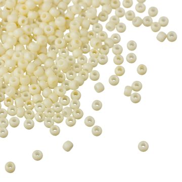 Koraliki TOHO Round 11/0 Opaque-Pastel-Frosted Egg Shell Koraliki TOHO Round 11/0 Opaque-Pastel-Frosted Egg Shell