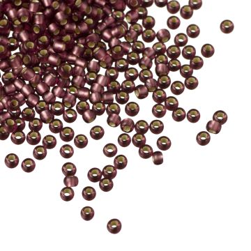 Koraliki TOHO Round 11/0 Silver-Lined Frosted Med Amethyst Koraliki TOHO Round 11/0 Silver-Lined Frosted Med Amethyst