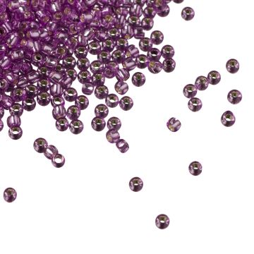 Koraliki TOHO Round 11/0 Silver-Lined Lt Grape