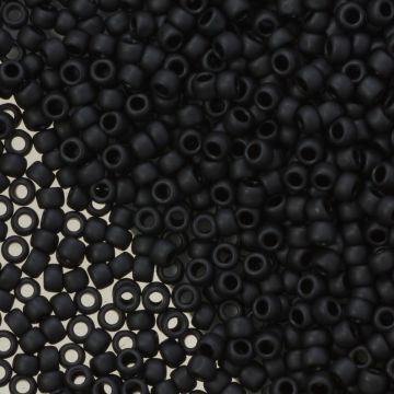 Koraliki TOHO Round 8/0 Opaque-Frosted Jet