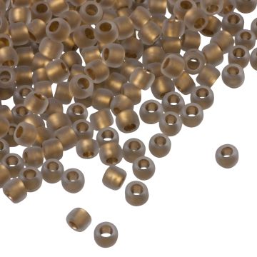 Koraliki TOHO Round 8/0 Frosted Gold-Lined Crystal