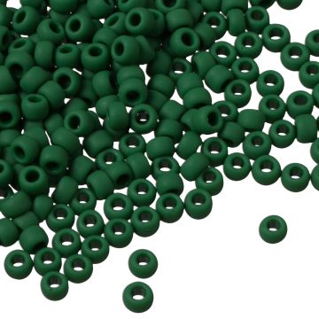 Koraliki TOHO Round 8/0 Opaque-Frosted Pine Green