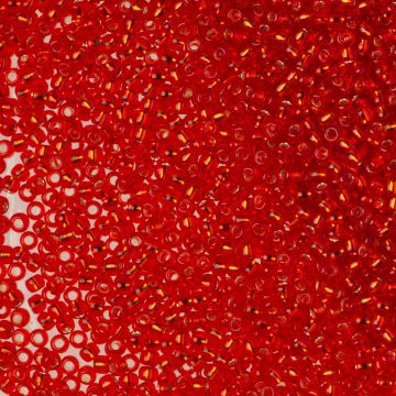 Koraliki TOHO Round Silver-Lined Siam Ruby 11/0