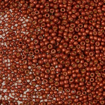 Koraliki TOHO Round Permanent Finish - Matte Galvanized Brick Red 11/0