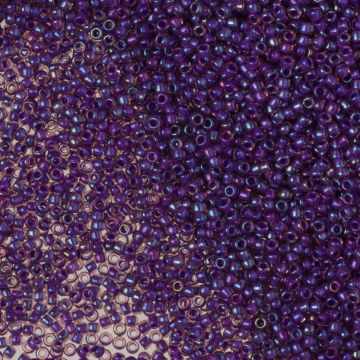 Koraliki TOHO Round Inside-Color Rainbow Rosaline/Opaque Purple Lined 15/0