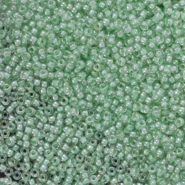 Koraliki TOHO Round 11/0 Inside-Color Crystal/Mint Julep Lined Koraliki TOHO Round 11/0 Inside-Color Crystal/Mint Julep Lined