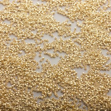 TOHO Round 15/0  PermaFinish - Galvanized Yellow Gold