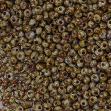 Koraliki TOHO Magatama 3mm HYBRID Opaque Gray - Picasso