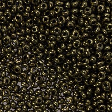 Koraliki TOHO Magatama 3mm Gold-Lustered Dark Chocolate Bronze